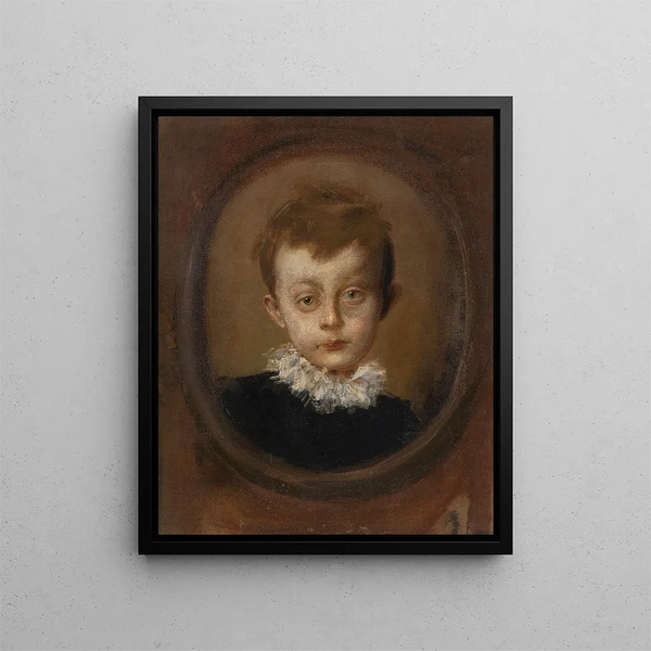 Hijo del actor Konrad Dreher - Franz von Lenbach — cuadro enmarcado en la pared