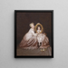 La jolie enfant - Franz von Persoglia — cuadro enmarcado en la pared