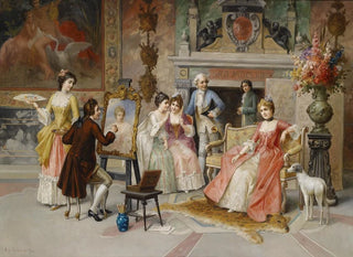 Retrato de pintor - Franz von Persoglia — vista de la obra