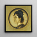 Marie Stuck en costume japonés - Franz von Stuck — cuadro enmarcado en la pared