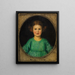 Retrato de una niña por AnnaLore Butzer - Franz von Stuck — cuadro enmarcado en la pared
