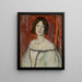 Olga Lindpaintner - Franz von Stuck — cuadro enmarcado en la pared