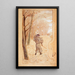 Paul Verlaine in a winter landscape - Frédéric Auguste Cazals — framed artwork on a wall