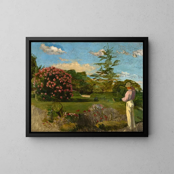 El pequeño jardinero - Frédéric Bazille — cuadro enmarcado en la pared