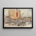 Launching a hot air balloon - Frédéric Houbron — framed artwork on a wall