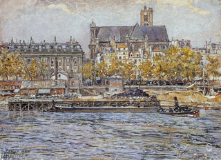 Frdric Houbron - Le quai de lHteldeVille et lglise SaintGervaisSaintProtais.webp