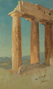 Columns of the Parthenon Athens - Frederic Edwin Church — artwork view