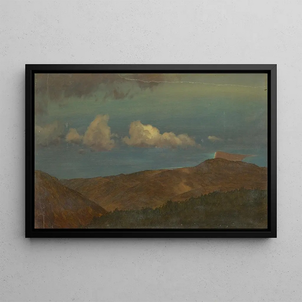 Paisaje ondulado - Frederic Edwin Church — cuadro enmarcado en la pared