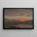 Valle del Hudson, Nueva York, al atardecer - Frederic Edwin Church — cuadro enmarcado en la pared
