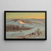 Valley of the Hudson, New York in winter - Frederic Edwin Church — framed artwork on a wall