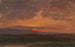 Vallée de l'Hudson, New York, with the setting sun behind the Catskill Mountains - Frederic Edwin Church — artwork view