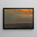 Valle del Hudson al atardecer - Frederic Edwin Church — cuadro enmarcado en la pared