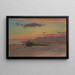 Hudson Valley in winter, southwest view from Olana - Frederic Edwin Church — framed artwork on a wall
