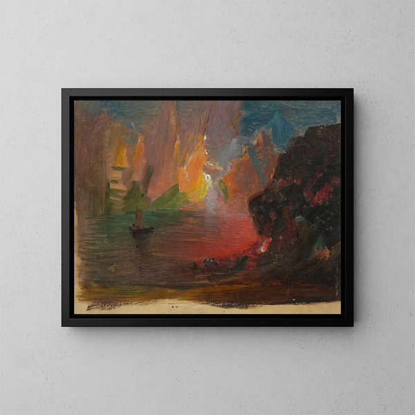 Fantasía de iceberg - Frederic Edwin Church — cuadro enmarcado en la pared