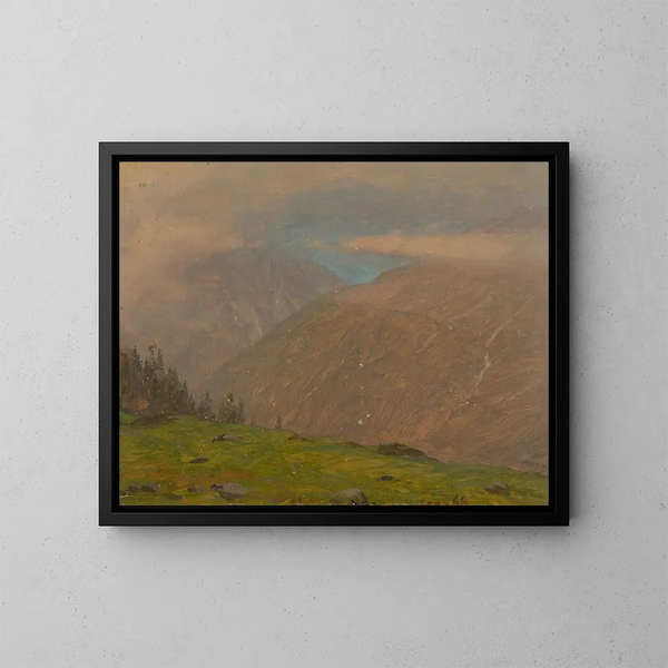 Alpes italianas - Frederic Edwin Church — cuadro enmarcado en la pared