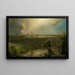 Jerusalem from the Mount of Olives - Frederic Edwin Church — framed artwork on a wall