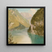 Königssee en Baviera - Frederic Edwin Church — cuadro enmarcado en la pared
