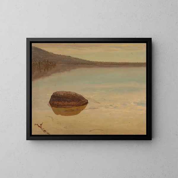 Lac Katahdin - Frederic Edwin Church — cuadro enmarcado en la pared