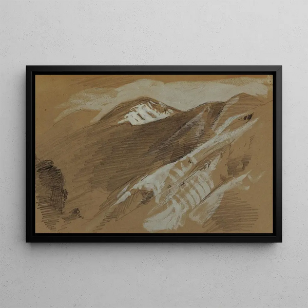 Paisaje montañoso, Jamaica, Antillas - Frederic Edwin Church — cuadro enmarcado en la pared