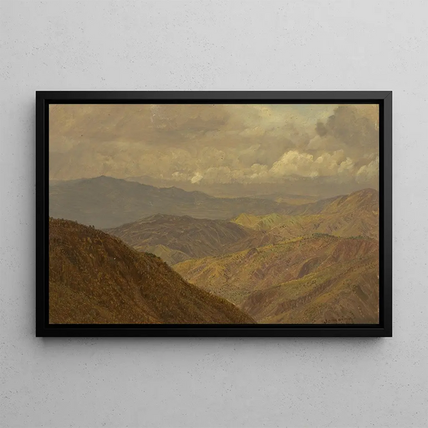 Paisaje montañoso II - Frederic Edwin Church — cuadro enmarcado en la pared