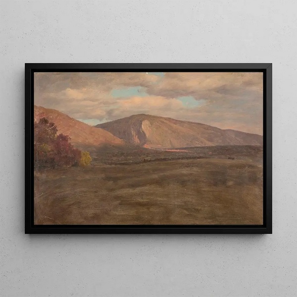 Mont Katahdin from the southwest - Frederic Edwin Church — framed artwork on a wall