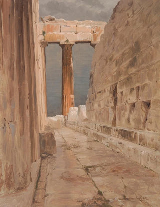 Frederic Edwin Church - North Peristyle of the Parthenon Athens.webp
