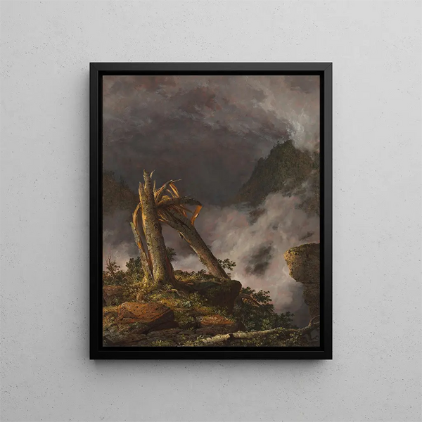 Tempestad en las montañas - Frederic Edwin Church — cuadro enmarcado en la pared