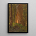 Estudio en los bosques de Maine - Frederic Edwin Church — cuadro enmarcado en la pared