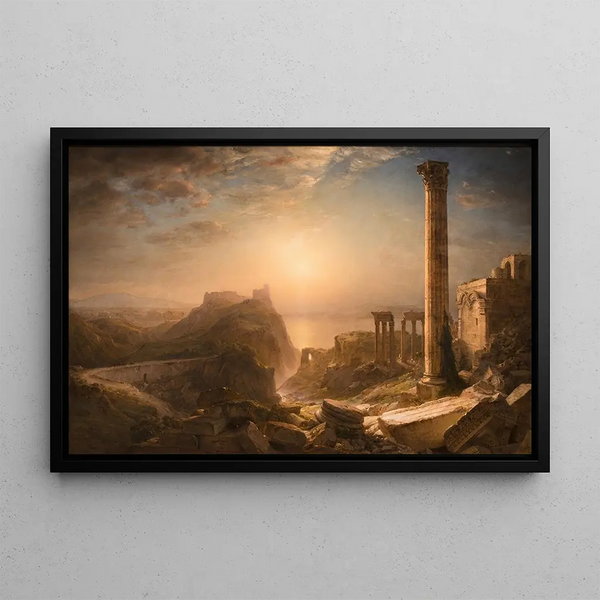 La Siria por el mar - Frederic Edwin Church — cuadro enmarcado en la pared