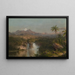 Vista del Cotopaxi - Frederic Edwin Church — cuadro enmarcado en la pared