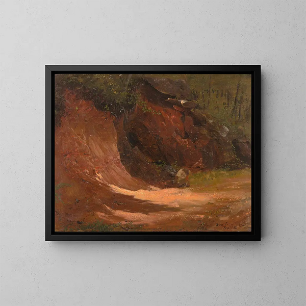 Banco forestal de Jamaica - Frederic Edwin Church — cuadro enmarcado en la pared