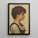 Cabeza de niña - Frederic Leighton — cuadro enmarcado en la pared