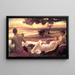 Idilio - Frederic Leighton — cuadro enmarcado en la pared