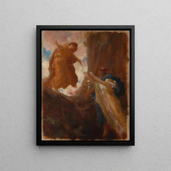 The Return of Persephone - Frederic Leighton — framed artwork on a wall