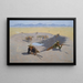 Fight for the Water Hole - Frederic Remington — framed artwork on a wall