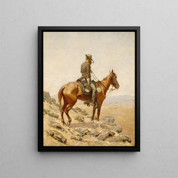 El Mirador - Frederic Remington — cuadro enmarcado en la pared