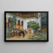 Una Corte Norteafricana - Frederick Arthur Bridgman — cuadro enmarcado en la pared