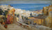 Mujeres árabes en un tejado con Argel a lo lejos - Frederick Arthur Bridgman — vista de la obra