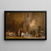 oración en la mezquita de El Cairo - Frederick Arthur Bridgman — cuadro enmarcado en la pared