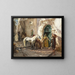 Escena tomada en Marruecos - Frederick Arthur Bridgman — cuadro enmarcado en la pared