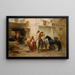 Calle en Argelia - Frederick Arthur Bridgman — cuadro enmarcado en la pared