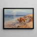 sobre la costa de Tánger, Atlántico - Frederick Arthur Bridgman — cuadro enmarcado en la pared