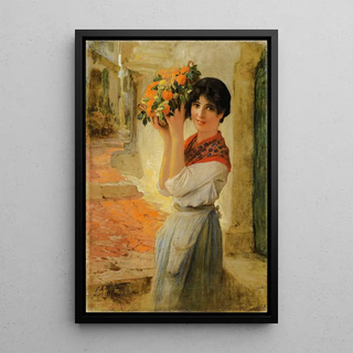 Frederick Arthur Bridgman - Young nioise with a basket.webp