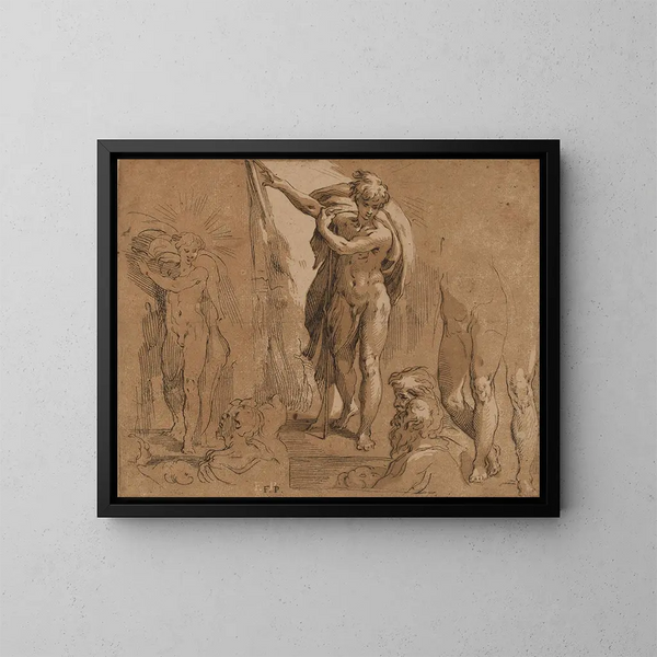 San Juan Bautista - Frederick Bloemaert — cuadro enmarcado en la pared