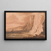 Culver Cliff, bahía de Sandown, isla de Wight - Frederick Calvert — cuadro enmarcado en la pared