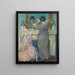 Niña peinándose Niña arreglando su peinado - Frederick Carl Frieseke — cuadro enmarcado en la pared