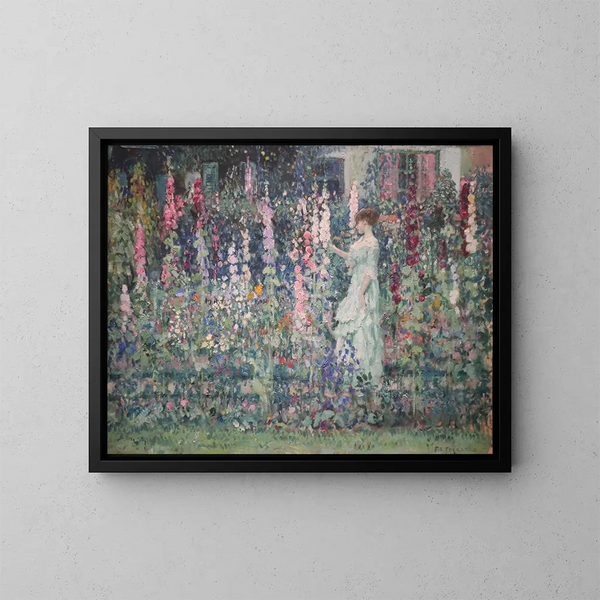 Althéas - Frederick Carl Frieseke — framed artwork on a wall