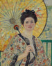 Parasol japonés - Frederick Carl Frieseke — vista de la obra