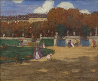 Gardens of Luxembourg Paris - Frederick Carl Frieseke — artwork view