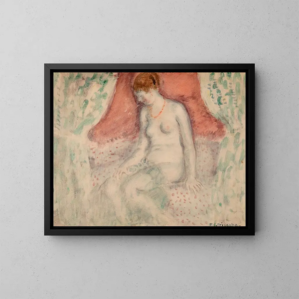 Nu - Frederick Carl Frieseke — cuadro enmarcado en la pared